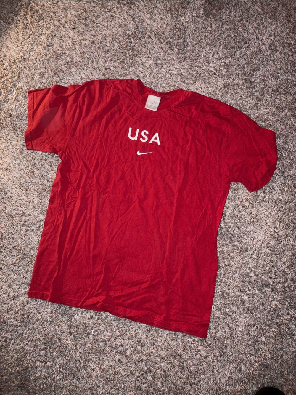 vintage Nike USA Red Short-Sleeve Tee